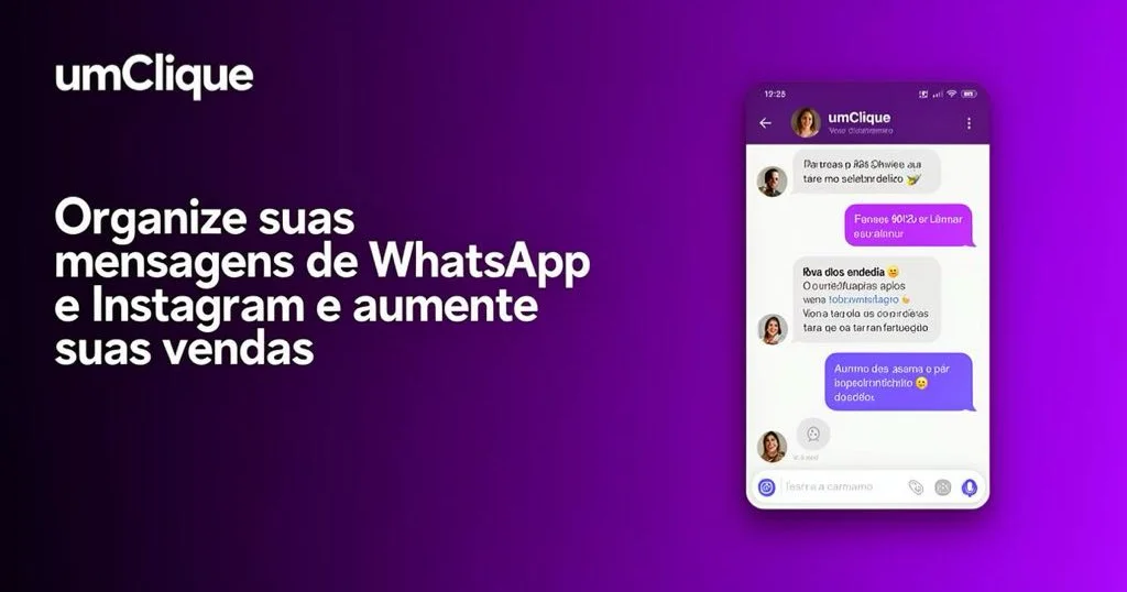 umClique Connect — plataforma de CRM e automação de vendas via WhatsApp e Instagram